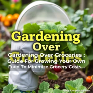 Artistic representation for Gardening Over Groceries : Guide For Growing Your Own Food To Minimize Grocery Costs And Enjoy Fresh Produce.!