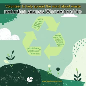 Artistic representation for Volunteer to help spread the word about waste reduction across Worcestershire