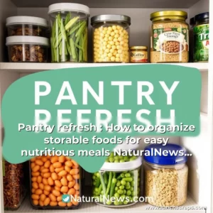 Artistic representation for Pantry refresh : How to organize storable foods for easy nutritious meals NaturalNews com