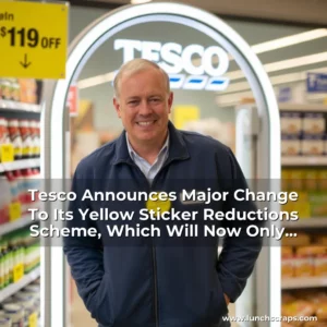 Artistic representation for Tesco Announces Major Change To Its Yellow Sticker Reductions Scheme, Which Will Now Only Be Offered On Certain Products, Not All.