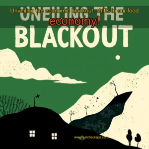 Artistic representation for Unveiling the economic blackout: shifts in our food economy!