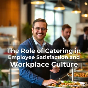 Artistic representation for The Role of Catering in Employee Satisfaction and Workplace Culture