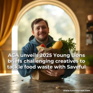 Artistic representation for ACA unveils 2025 Young Lions briefs challenging creatives to tackle food waste with Saveful