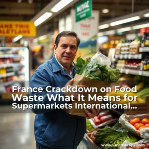 Artistic representation for France Crackdown on Food Waste What It Means for Supermarkets International Supermarket News
