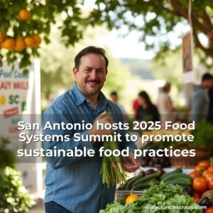 Artistic representation for San Antonio hosts 2025 Food Systems Summit to promote sustainable food practices
