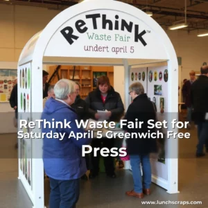 Artistic representation for ReThink Waste Fair Set for Saturday April 5 Greenwich Free Press