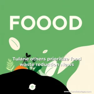Artistic representation for Tulane others prioritize food waste reduction News