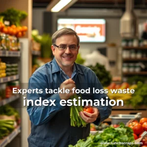Artistic representation for Experts tackle food loss waste index estimation
