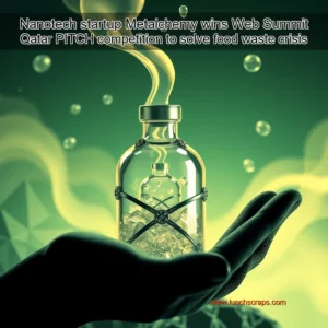 Artistic representation for Nanotech startup Metalchemy wins Web Summit Qatar PITCH competition to solve food waste crisis