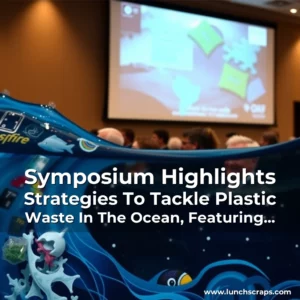 Artistic representation for Symposium Highlights Strategies To Tackle Plastic Waste In The Ocean, Featuring Innovative Solutions And Global Collaboration Efforts.