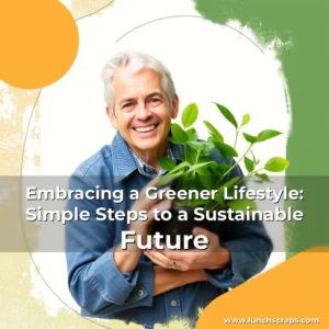 Artistic representation for Embracing a Greener Lifestyle: Simple Steps to a Sustainable Future