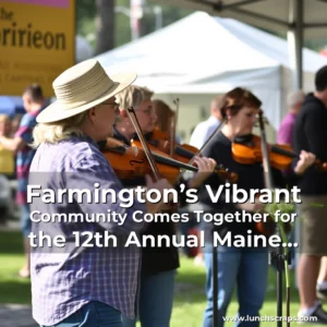 Artistic representation for Farmington’s Vibrant Community Comes Together for the 12th Annual Maine Fiddlehead Festival
