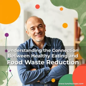 Artistic representation for Understanding the Connection Between Healthy Eating and Food Waste Reduction