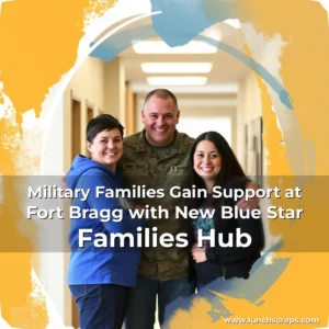 Artistic representation for Military Families Gain Support at Fort Bragg with New Blue Star Families Hub