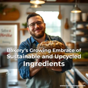 Artistic representation for Bakery’s Growing Embrace of Sustainable and Upcycled Ingredients
