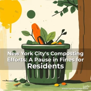 Artistic representation for New York City's Composting Efforts: A Pause in Fines for Residents