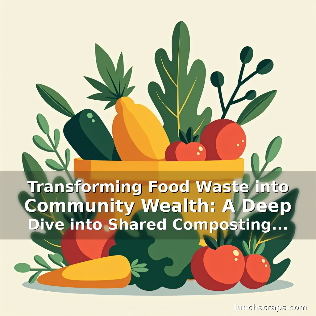 Artistic representation for Transforming Food Waste into Community Wealth: A Deep Dive into Shared Composting Initiatives