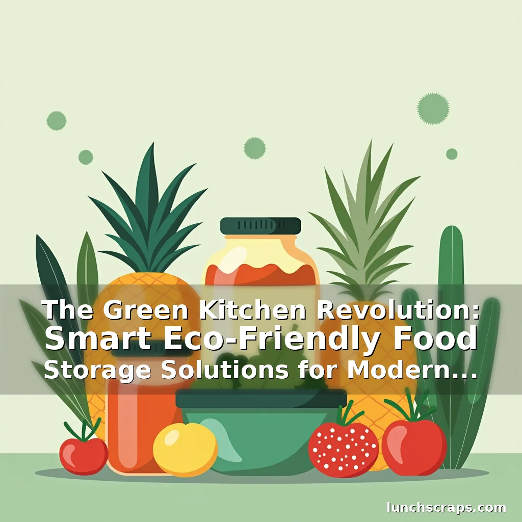Artistic representation for The Green Kitchen Revolution: Smart Eco-Friendly Food Storage Solutions for Modern Lives