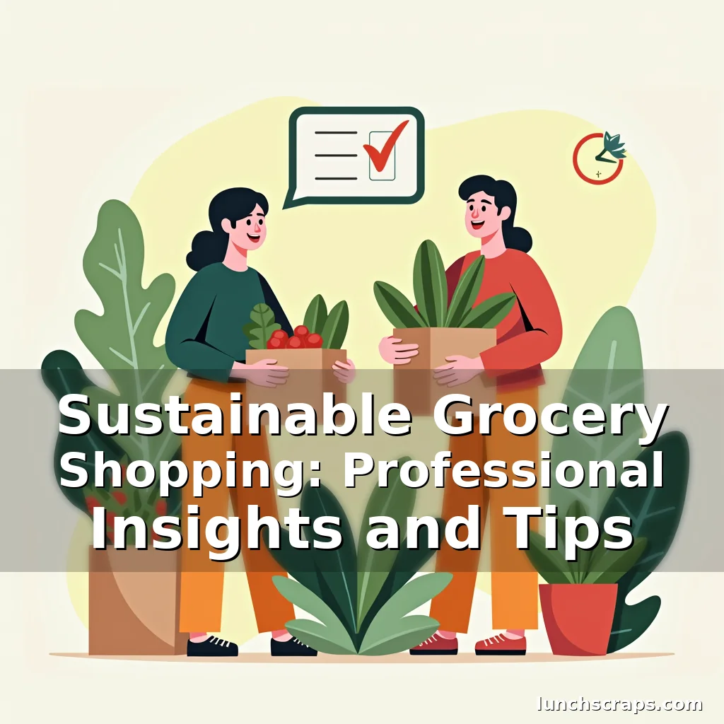 Artistic representation for Sustainable Grocery Shopping: Professional Insights and Tips