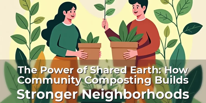 Artistic representation for The Power of Shared Earth: How Community Composting Builds Stronger Neighborhoods