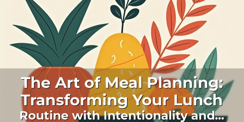 Artistic representation for The Art of Meal Planning: Transforming Your Lunch Routine with Intentionality and Creativity
