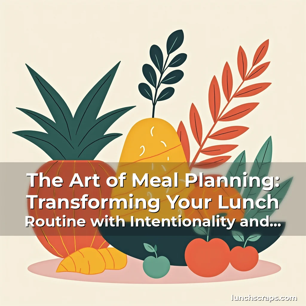 Artistic representation for The Art of Meal Planning: Transforming Your Lunch Routine with Intentionality and Creativity