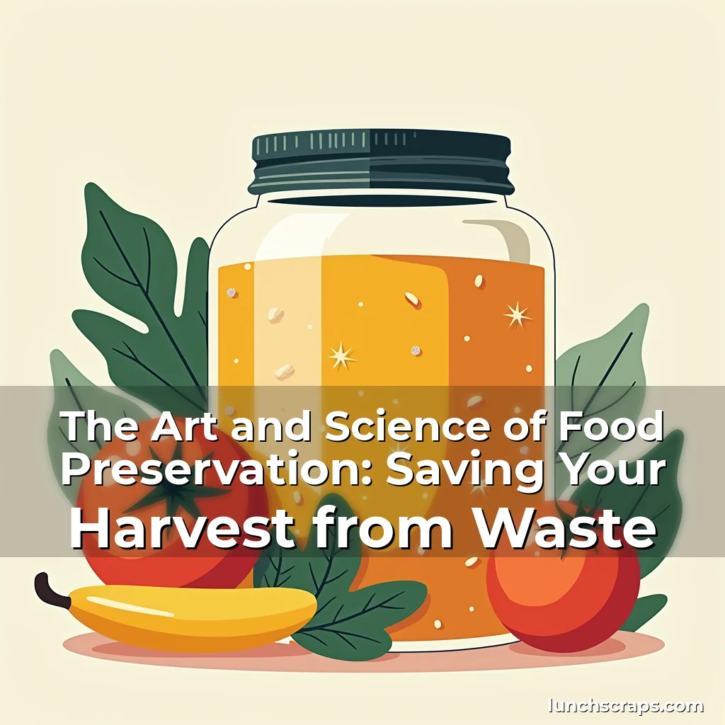 Artistic representation for The Art and Science of Food Preservation: Saving Your Harvest from Waste