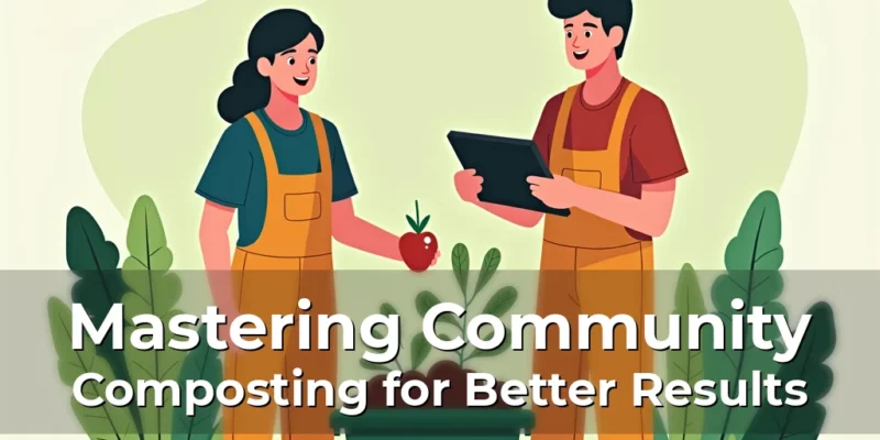 Artistic representation for Mastering Community Composting for Better Results