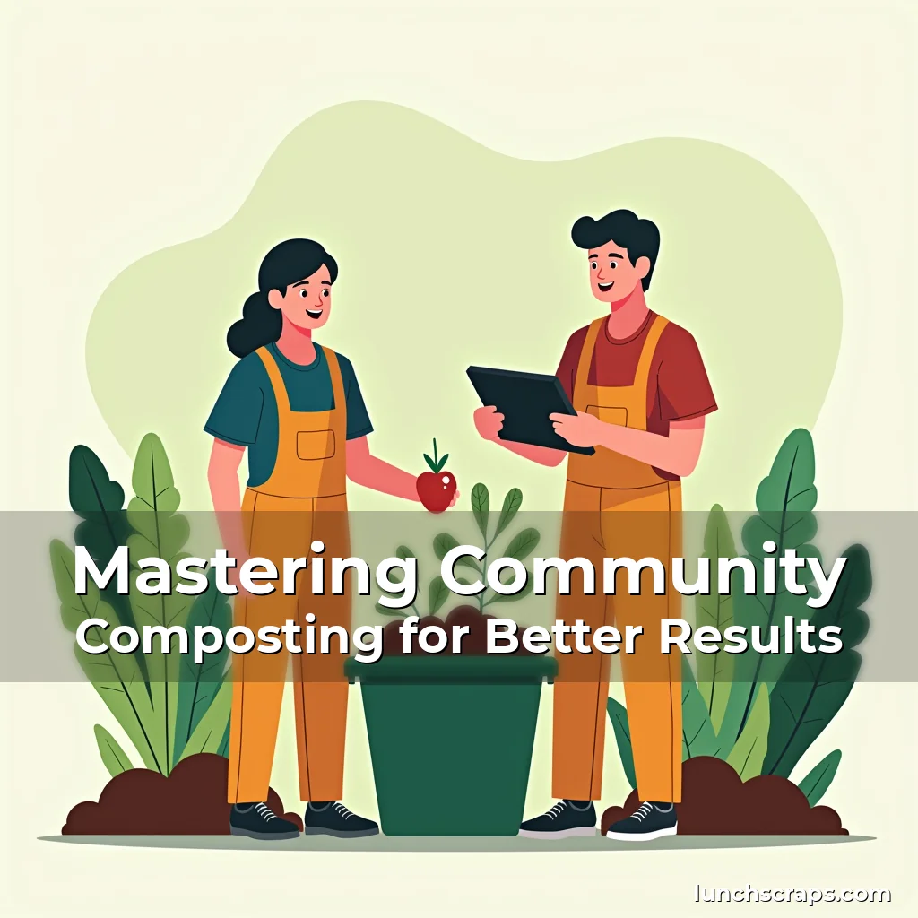 Artistic representation for Mastering Community Composting for Better Results