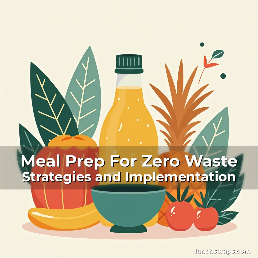 Artistic representation for Meal Prep For Zero Waste Strategies and Implementation