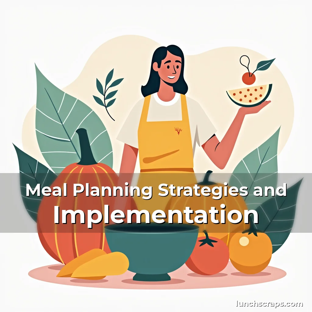 Artistic representation for Meal Planning Strategies and Implementation
