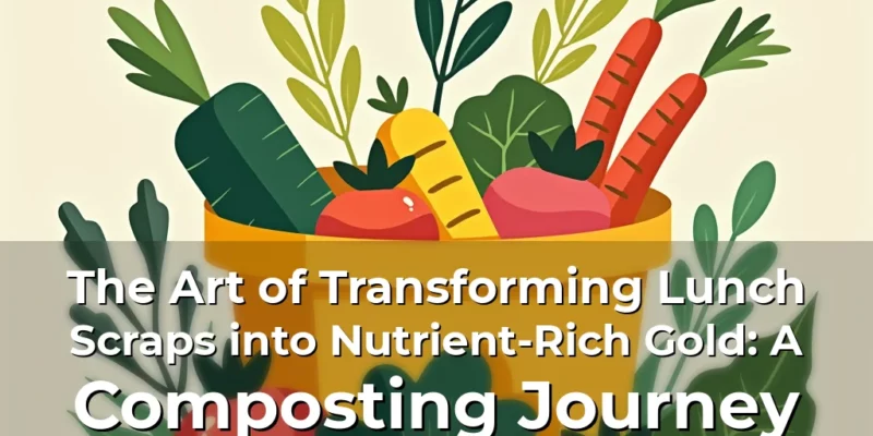Artistic representation for The Art of Transforming Lunch Scraps into Nutrient-Rich Gold: A Composting Journey
