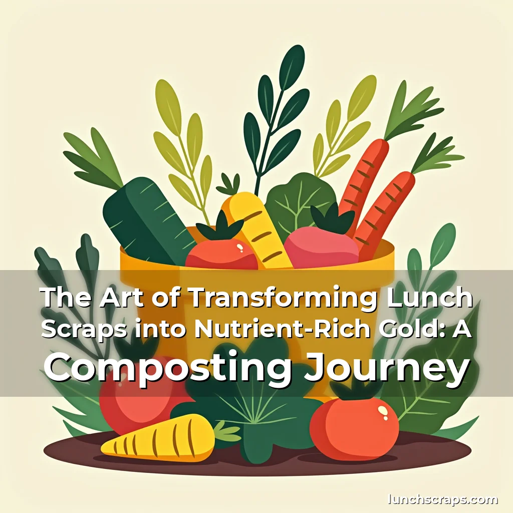 Artistic representation for The Art of Transforming Lunch Scraps into Nutrient-Rich Gold: A Composting Journey