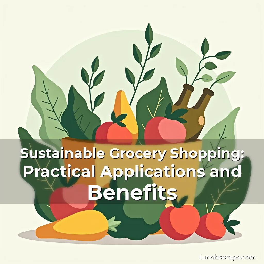 Artistic representation for Sustainable Grocery Shopping: Practical Applications and Benefits