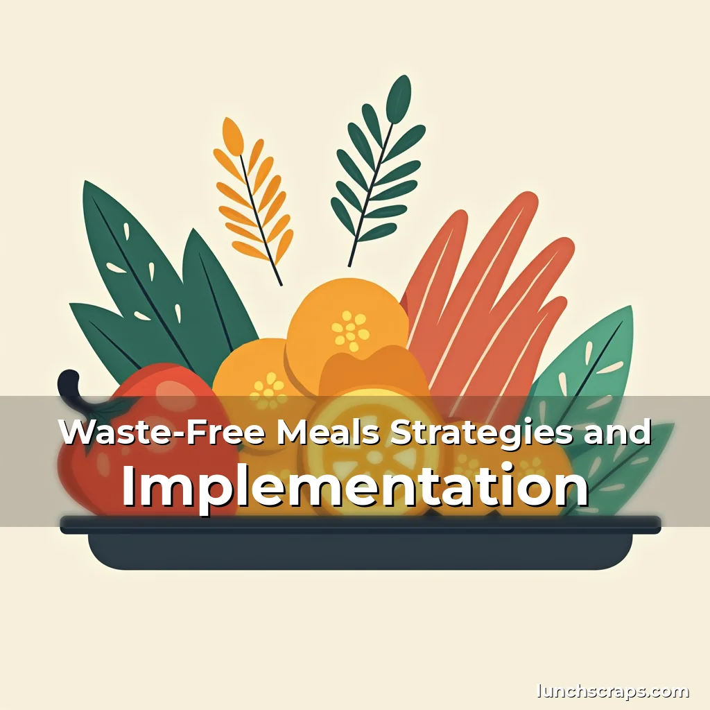 Artistic representation for Waste-Free Meals Strategies and Implementation